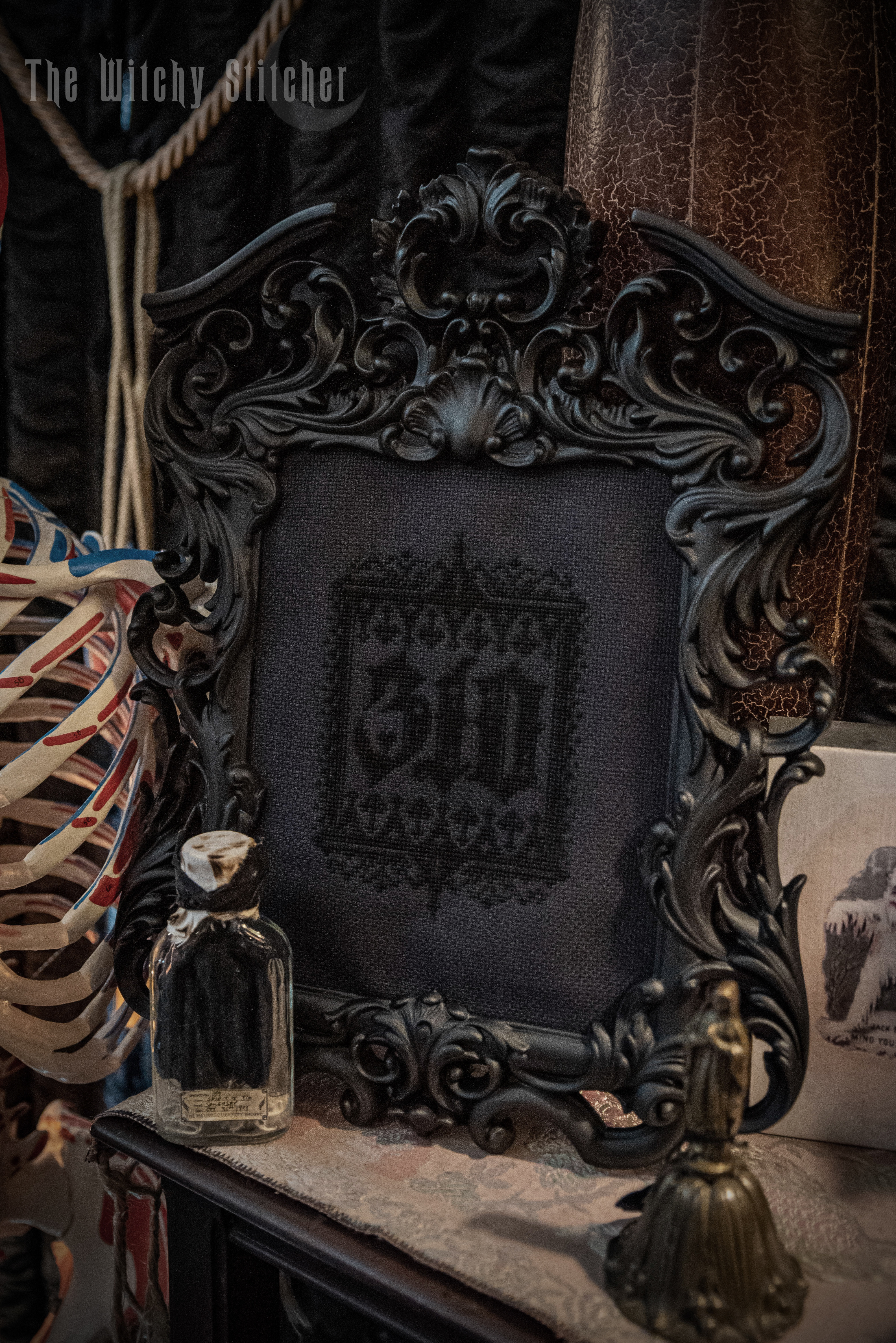 All Hail 310 - PDF Cross Stitch Pattern, different perspective #3, zoomed in. Select this picture to zoom back out.