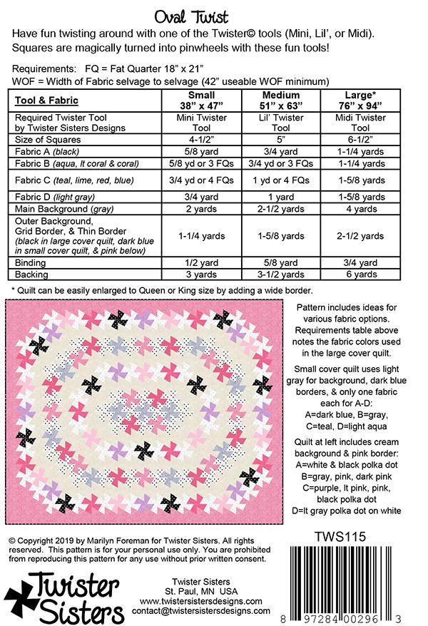 Oval Twist - Quilt Pattern
