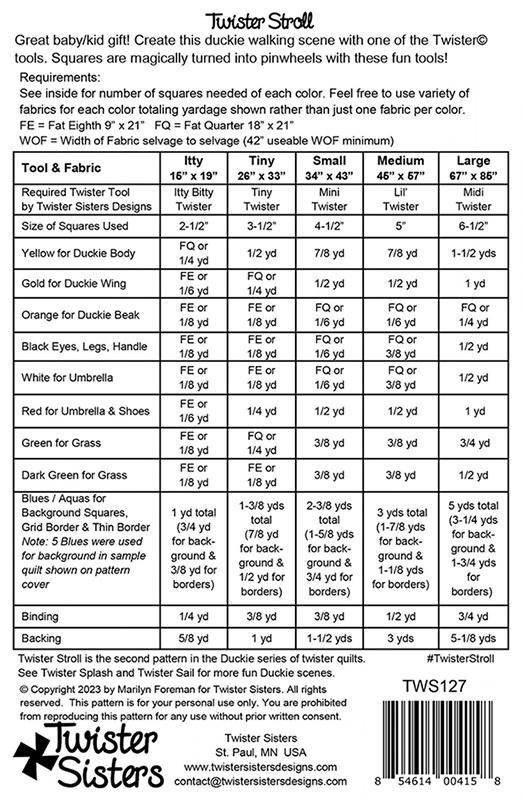 Twister Stroll - Quilt Pattern