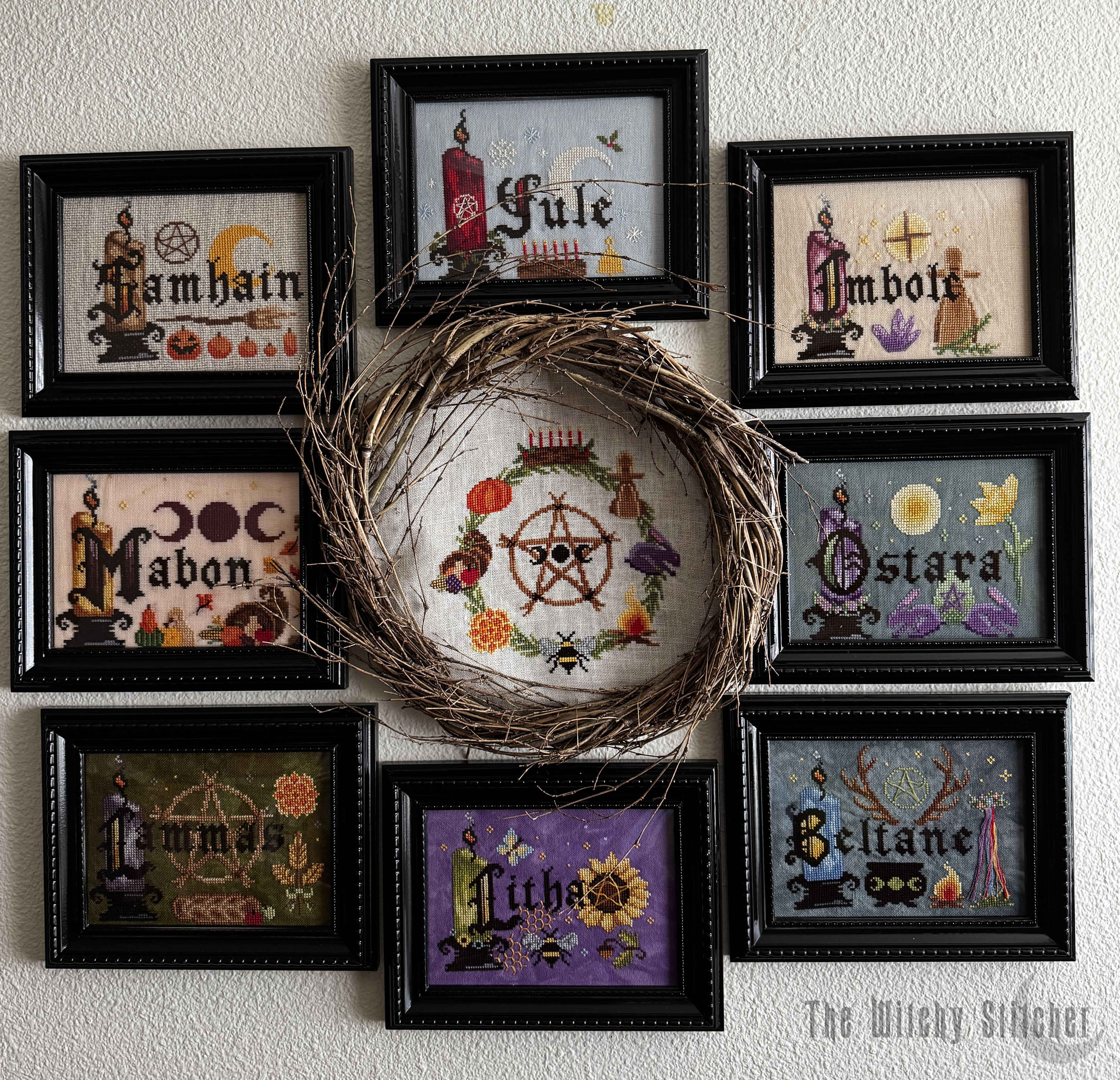 Sabbats Bundle - Cross Stitch Pattern, different perspective #1, zoomed in. Select this picture to zoom back out.