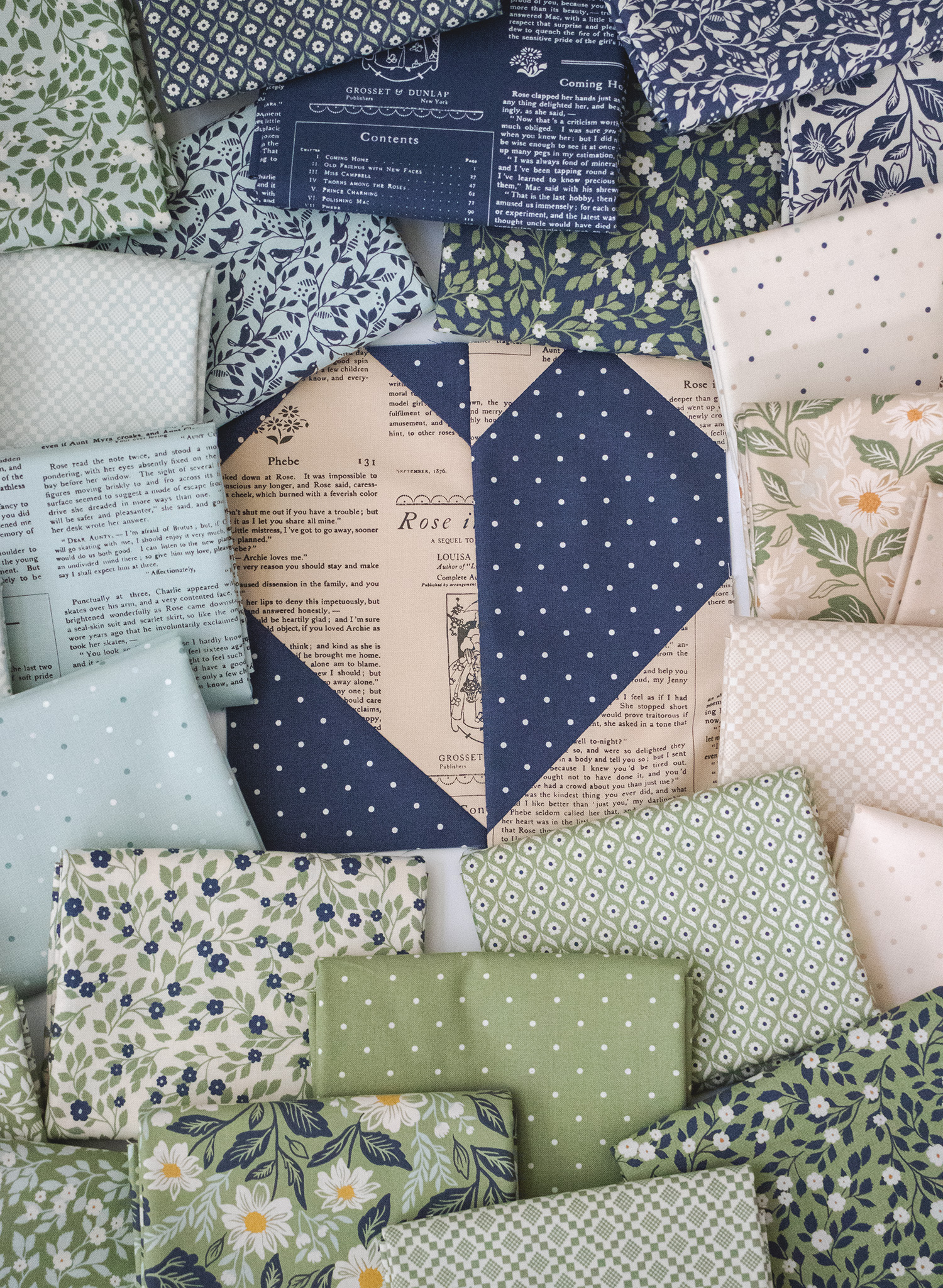 True Love Magic Dot Robins Egg - Quilt Fabric