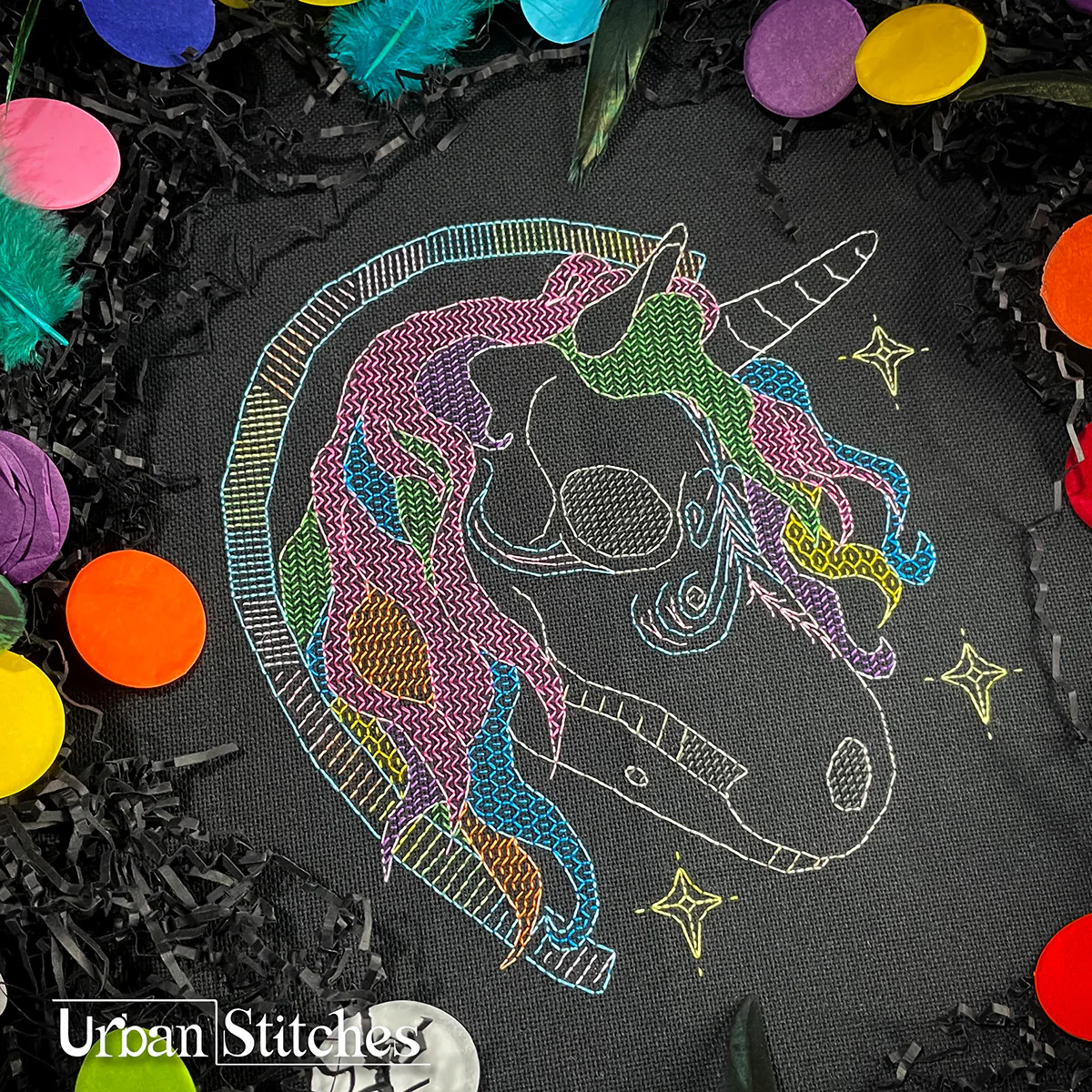 Dead Unicorn Society - Halloween Cross Stitch Pattern