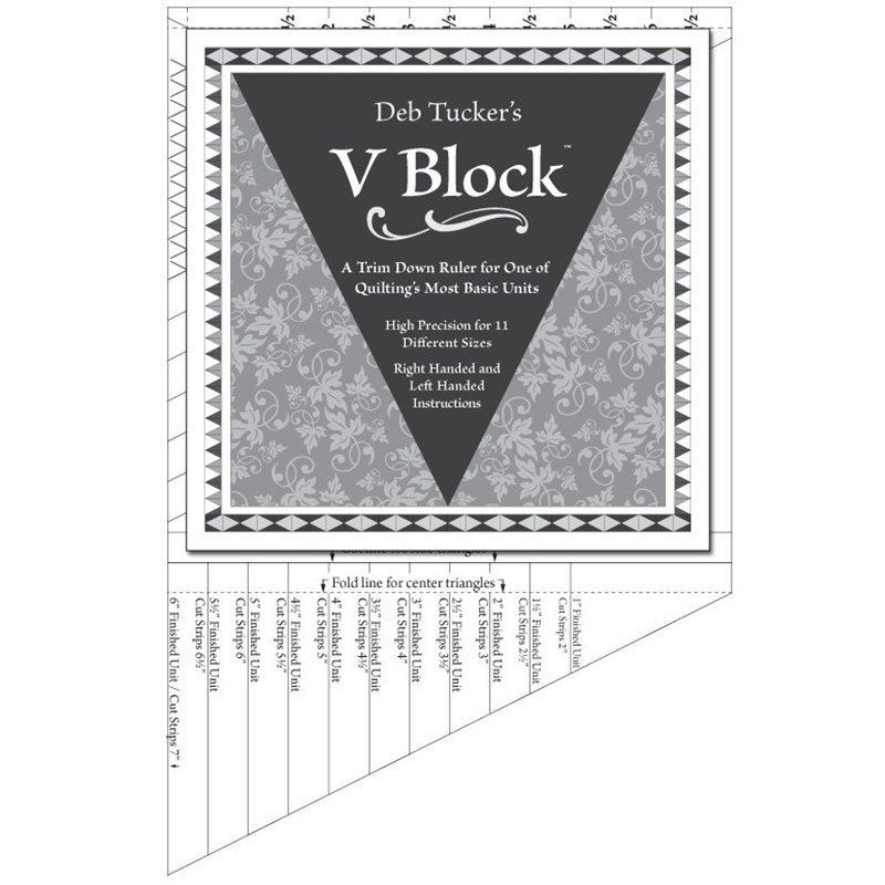V Block Trimmer - Quilting Ruler