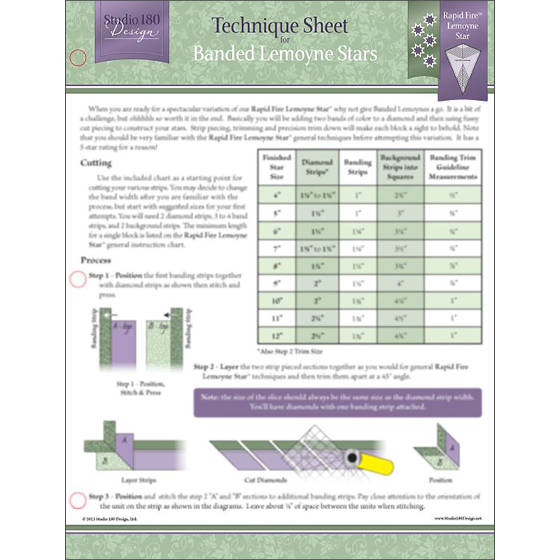 Banded Lemoyne Star - Tech Sheet 
