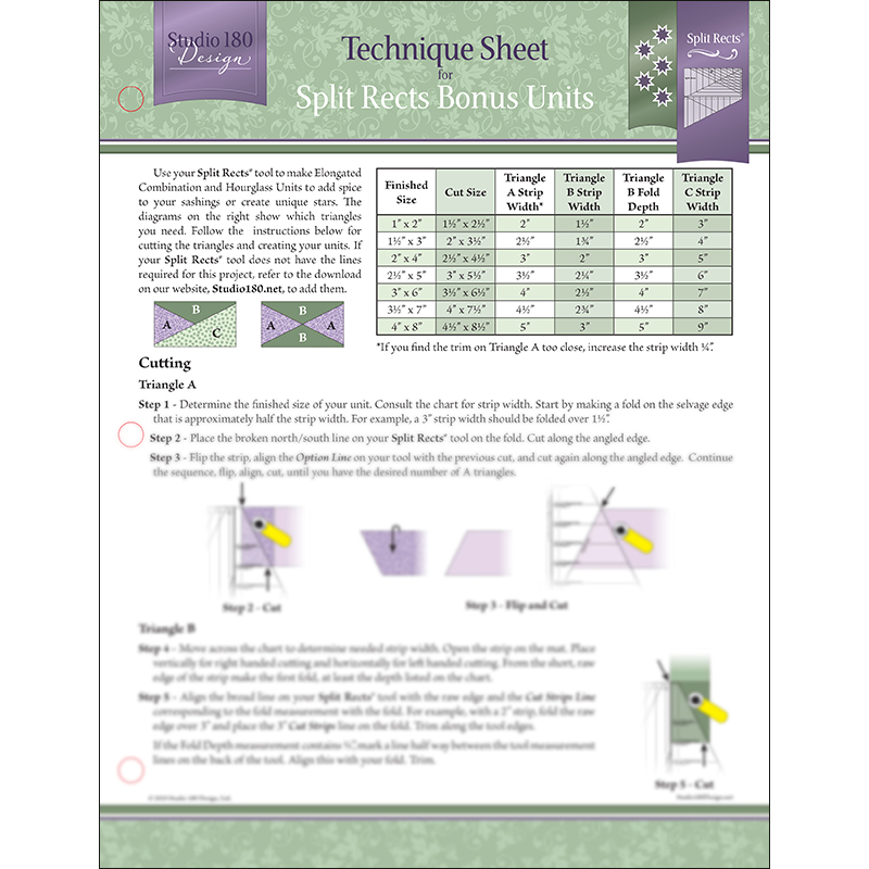 Split Rects Bonus Units - Tech Sheet 