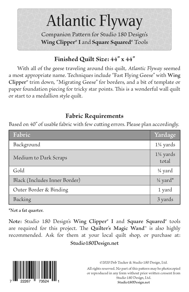 Atlantic Flyway - Quilt Pattern