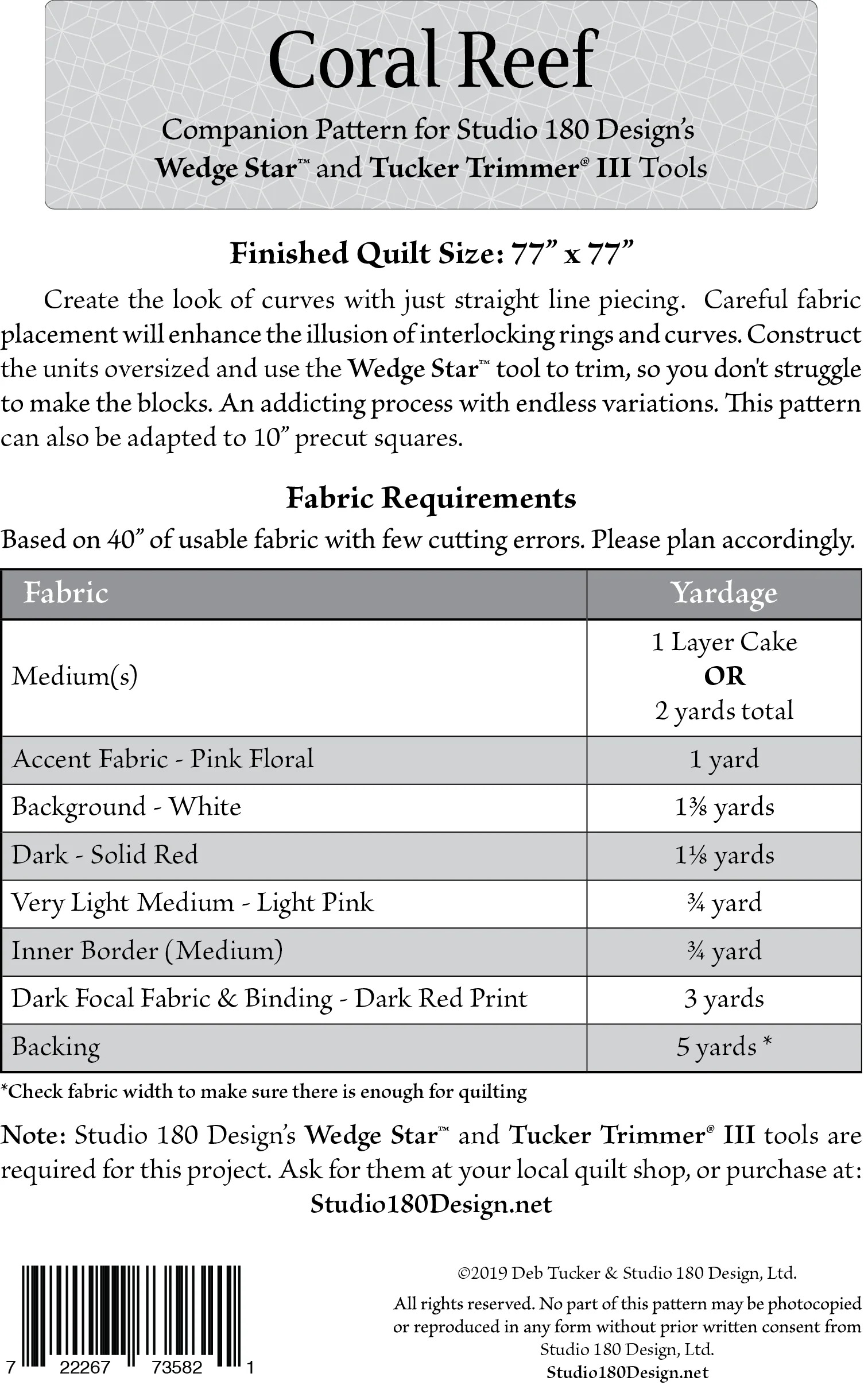 Coral Reef - Quilt Pattern