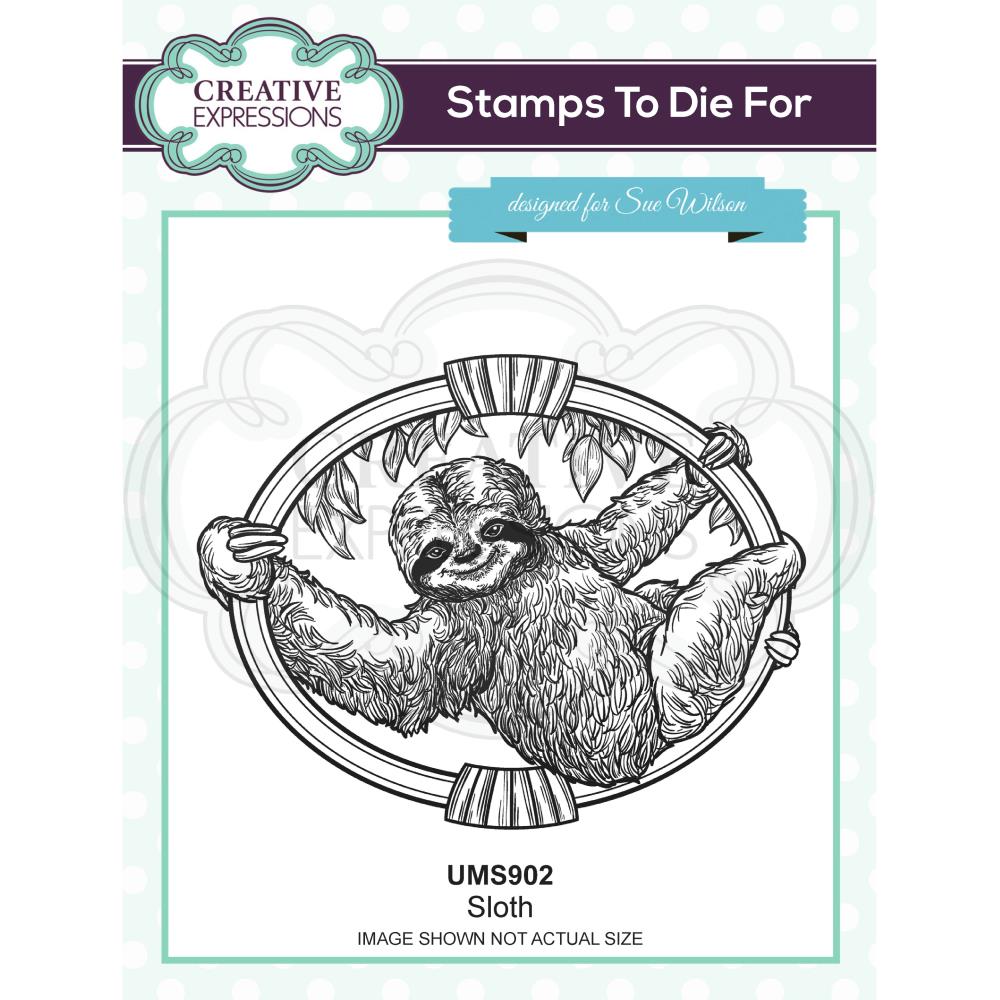 Sloth - Unmounted Rubber Stamp