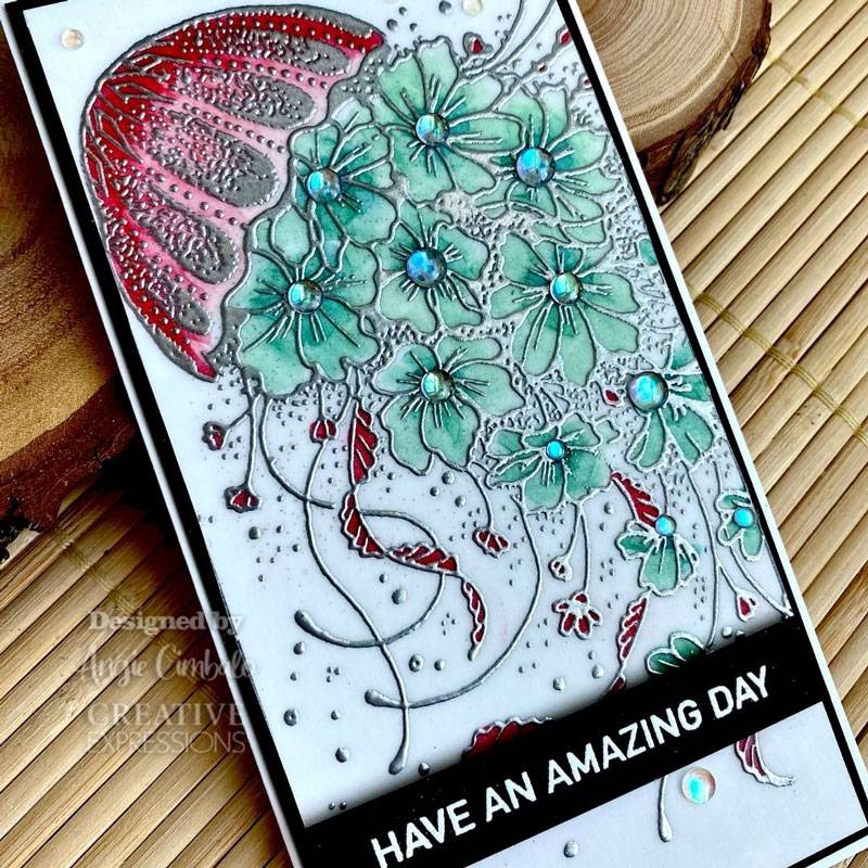 Jellyfish Blooms - Designer Boutique Clear Stamp