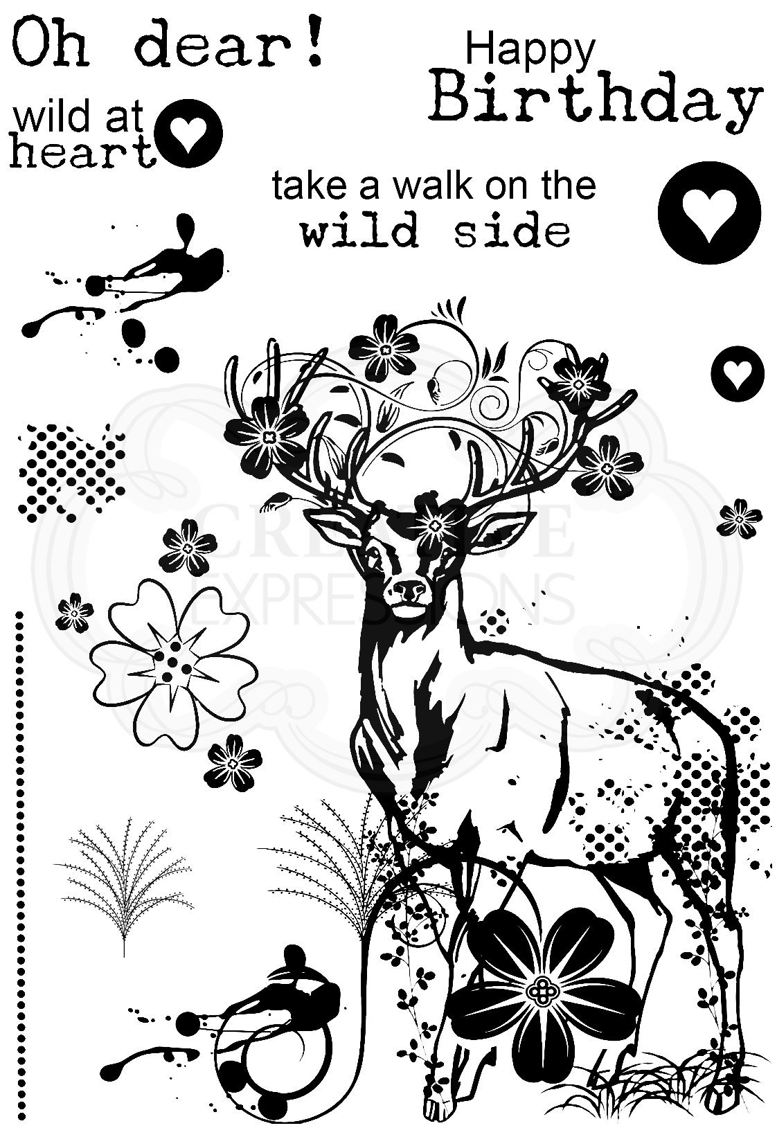 Woodland Walk - My Dear Deer - Clear Stamp Set