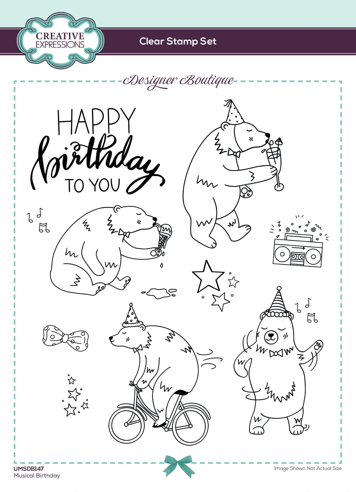 Musical Birthday - Clear Stamp