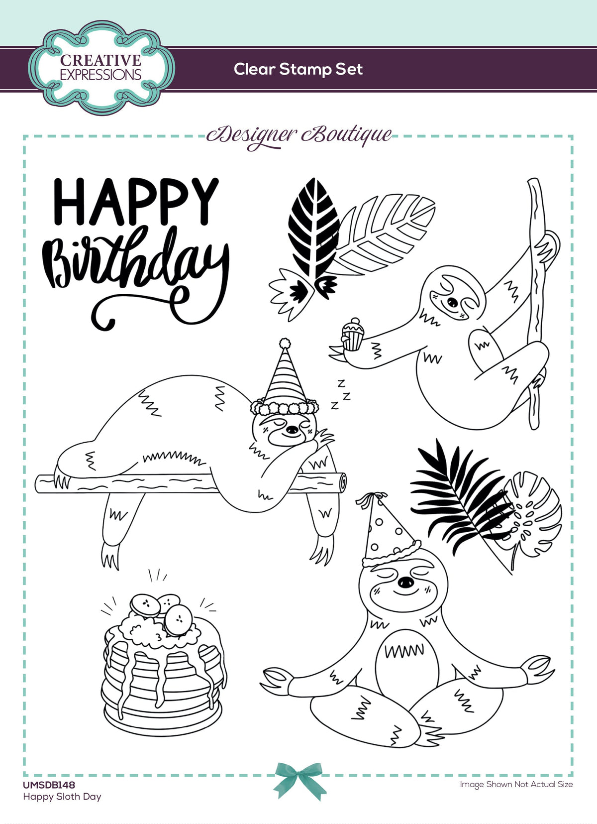 Happy Sloth Day - Clear Stamp