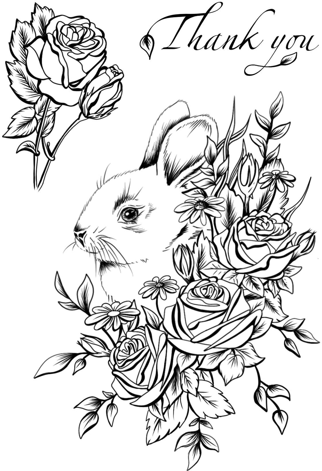 Rosy Whiskers - Cling Stamp