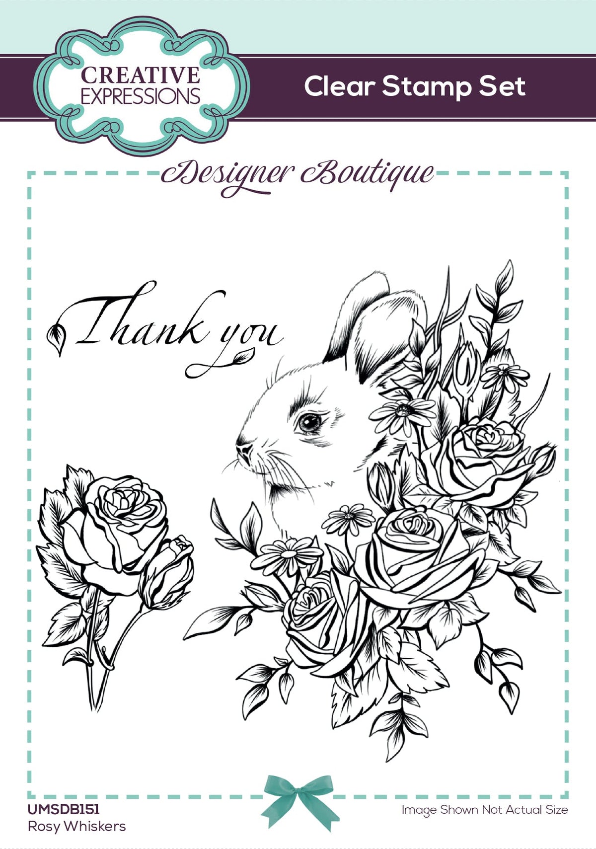 Rosy Whiskers - Cling Stamp