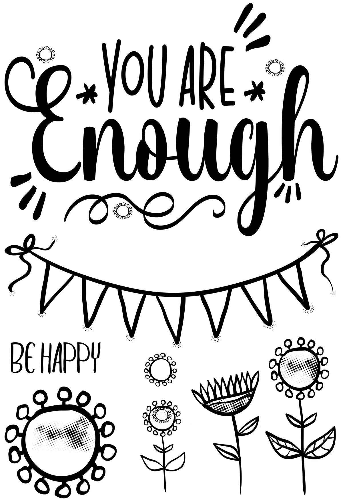 Enough - Clear Stamp