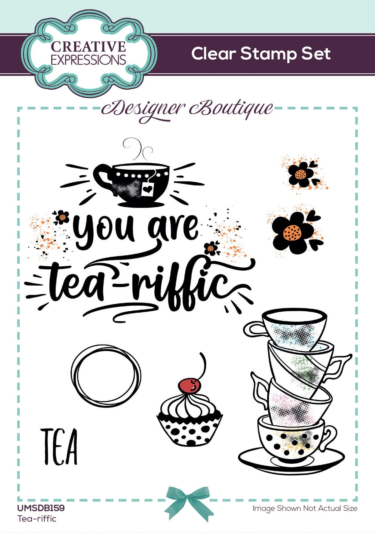 Tea-riffic - Clear Stamp