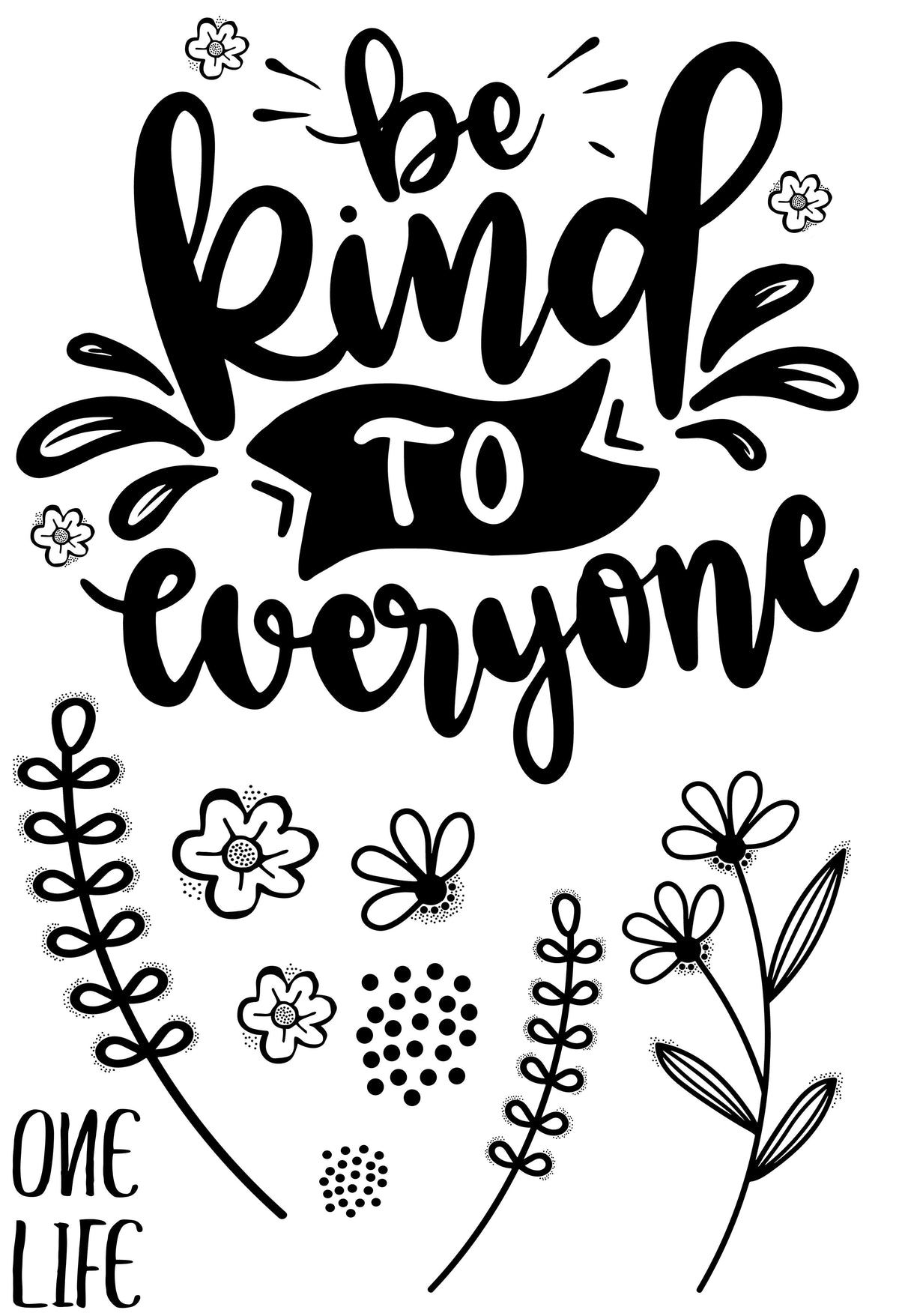 Be Kind - Clear Stamp
