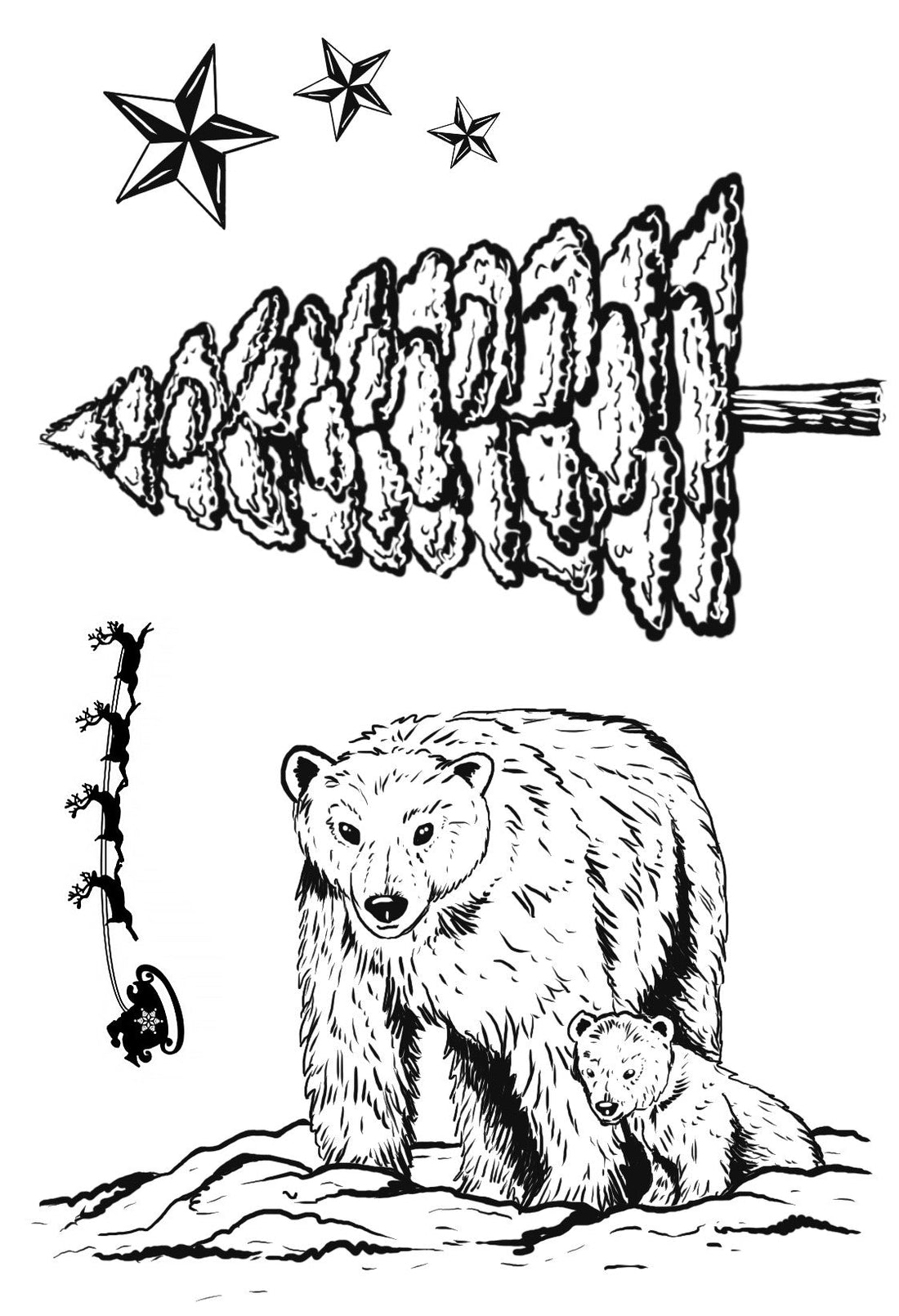 Polar Night - Rubber Stamp