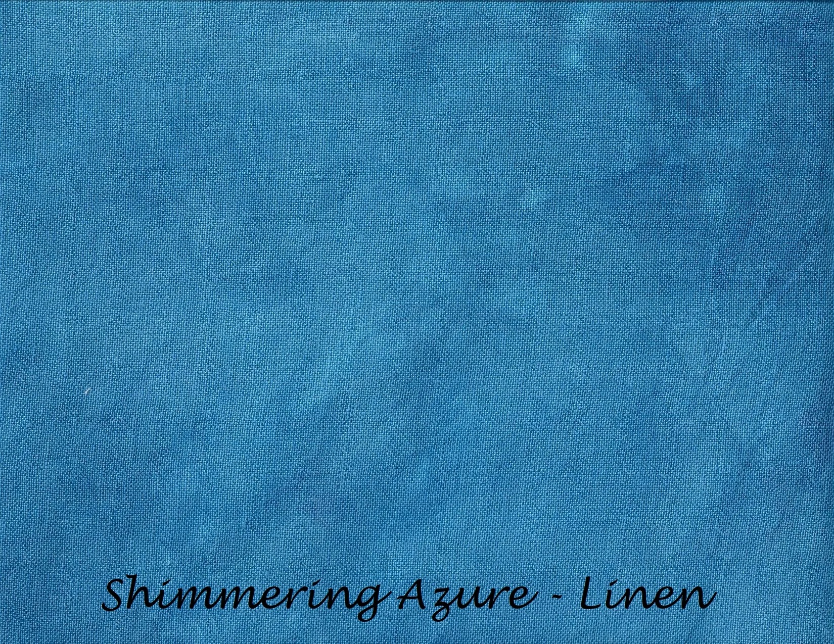 32 Count Shimmering Azure Linen 17x26