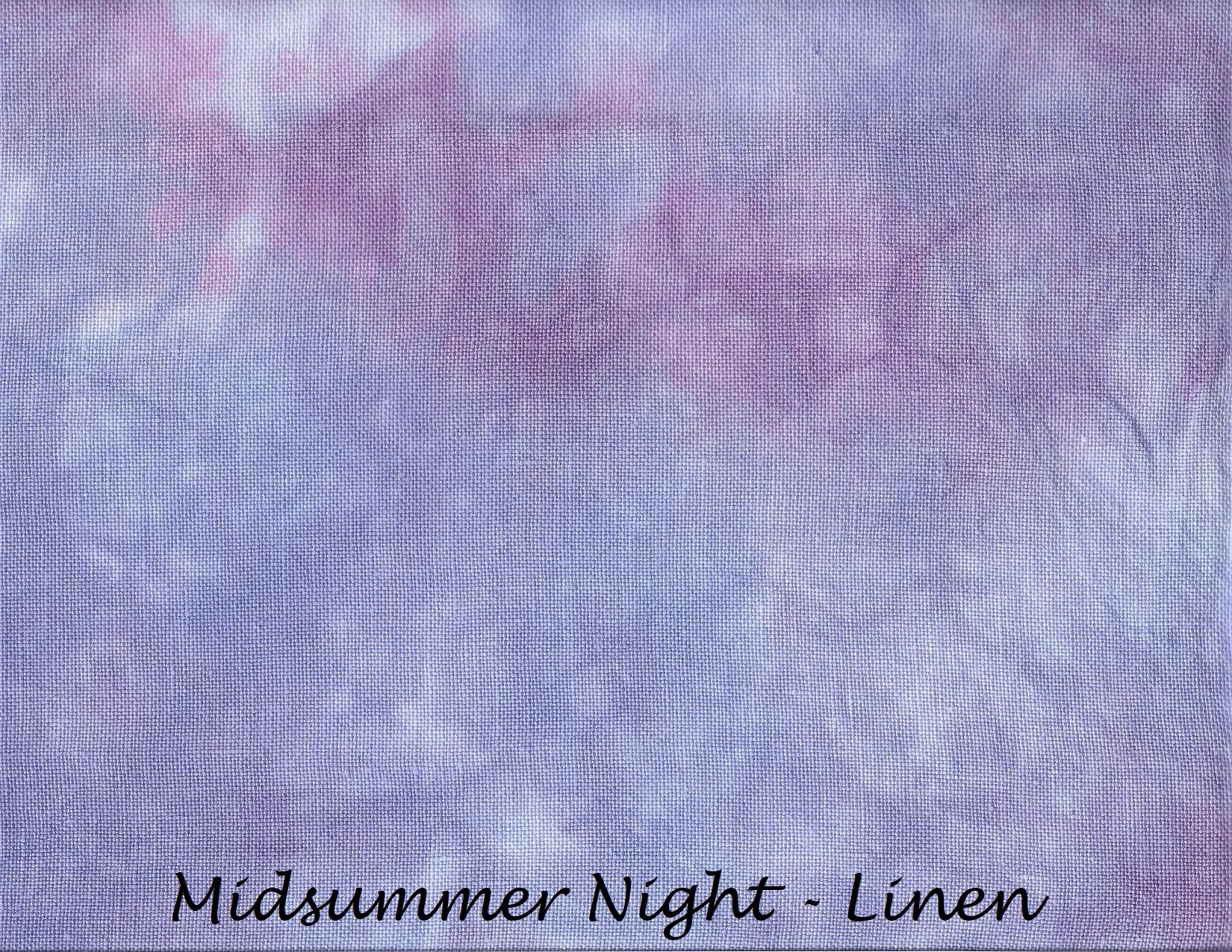 40 Count  Midsummer Night Linen 13x18, zoomed in. Select this picture to zoom back out.