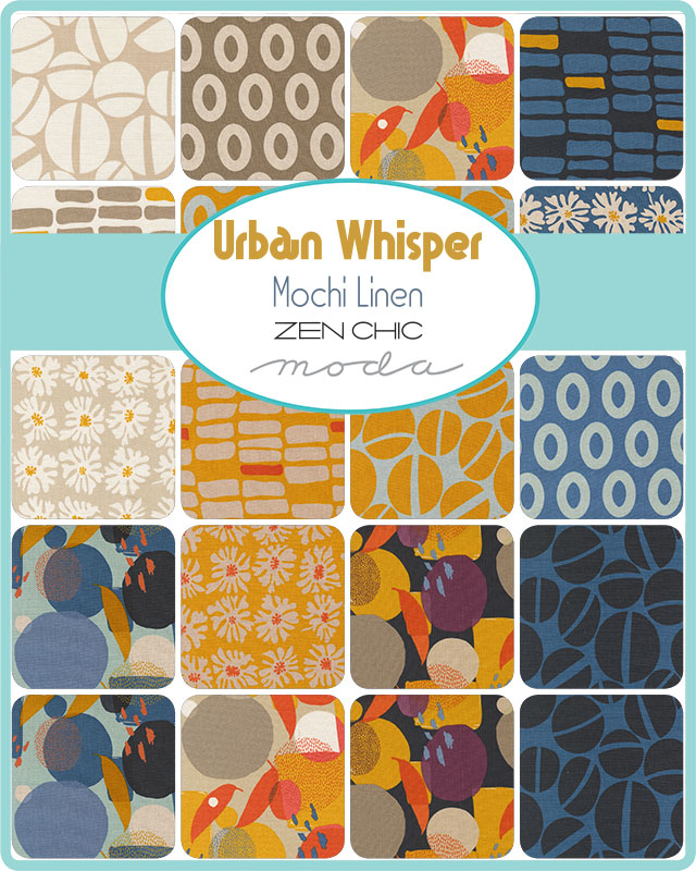 Urban Whisper Mochi Linen Sky - Quilt Fabric