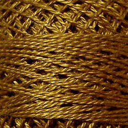 Valdani Perle Cotton Size 8 - #154 Deep Antique Gold