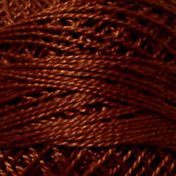 Valdani Perle Cotton Size 12 - #1643 Red Brown Medium