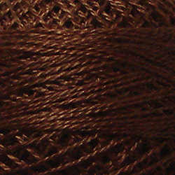 Valdani Perle Cotton Size 8 - #1644 Red Brown Medium Dark