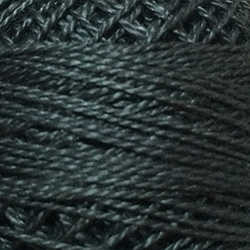 Valdani Perle Cotton Size 8 - #8111 Black Light