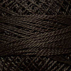 Valdani Perle Cotton Size 8 - #8122 Brown Black Medium