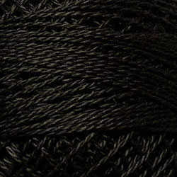 Valdani Perle Cotton Size 8 - #8123 Brown Black Dark