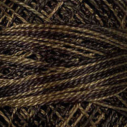 Valdani Perle Cotton Size 12 - #O548 Blackened Khaki Brown
