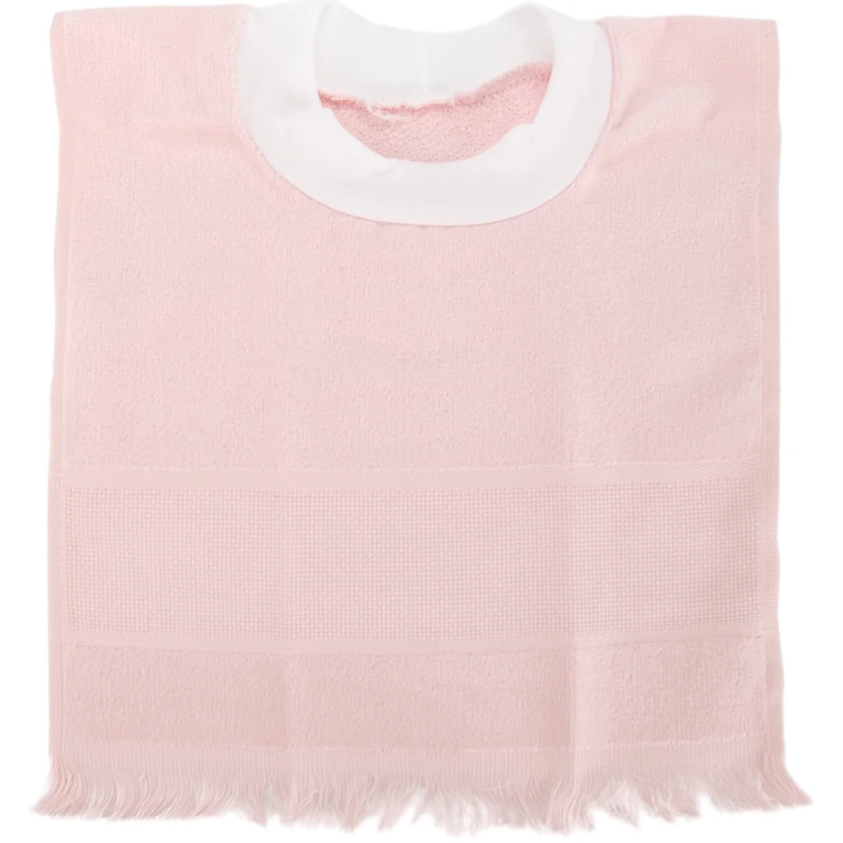 Pink Pullover Velour Baby Bib