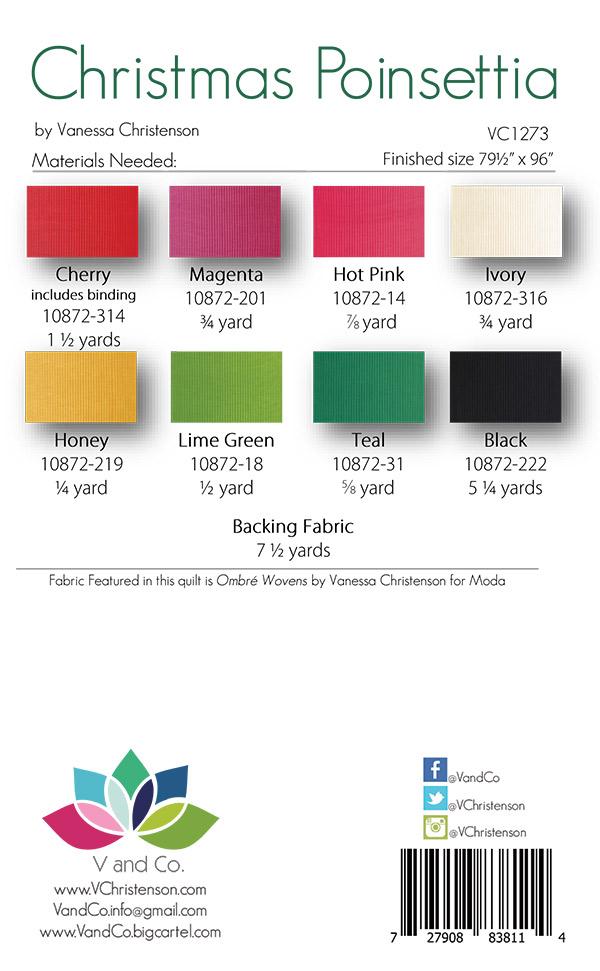 Christmas Poinsettia - Quilt Pattern