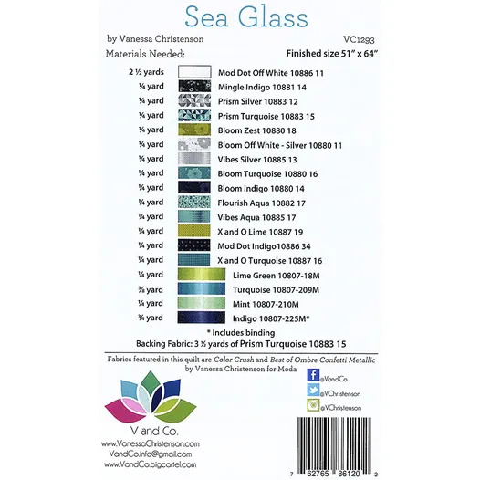 Sea Glass - Quilt Pattern