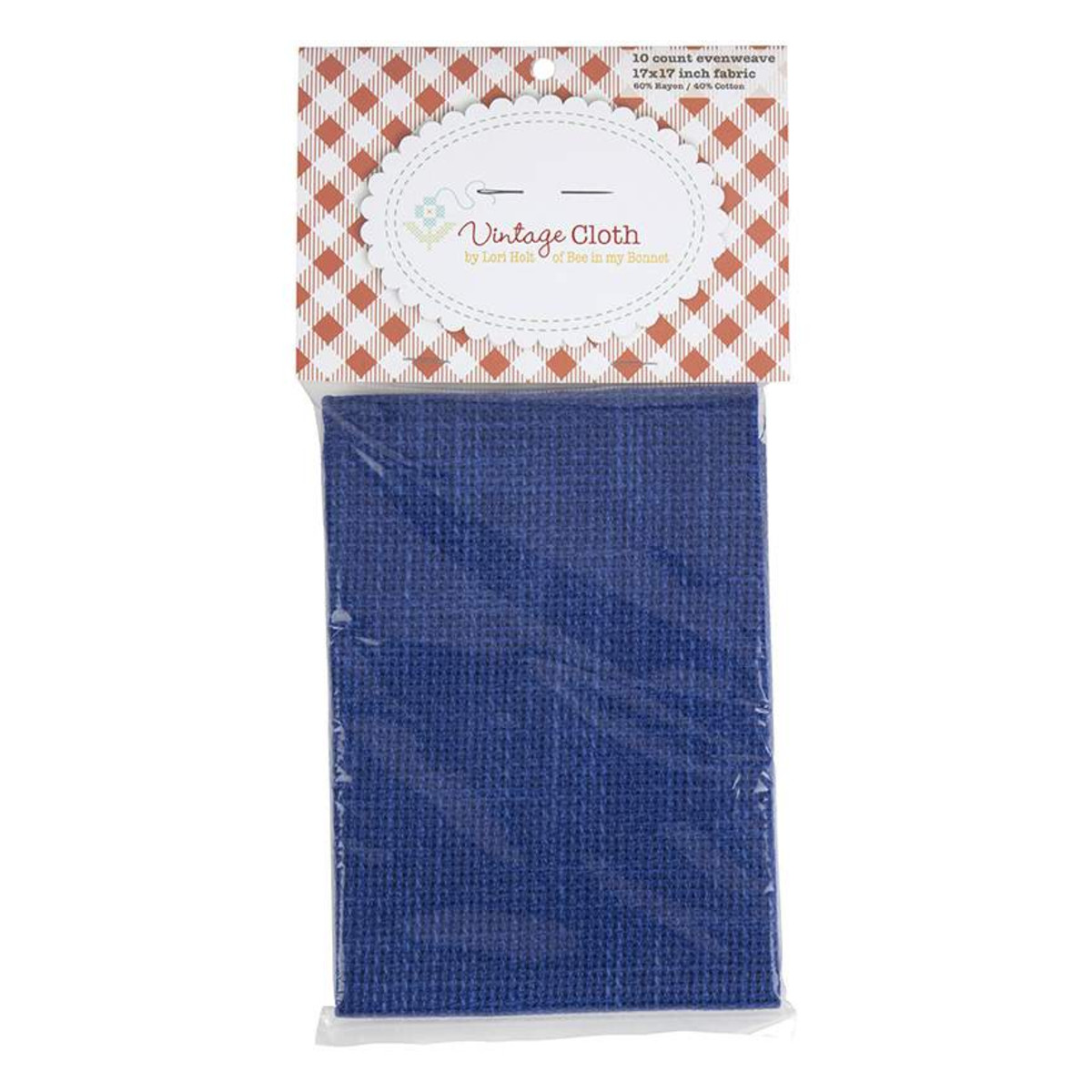 10 Ct. Vintage Cloth American Blue Tula 17x17