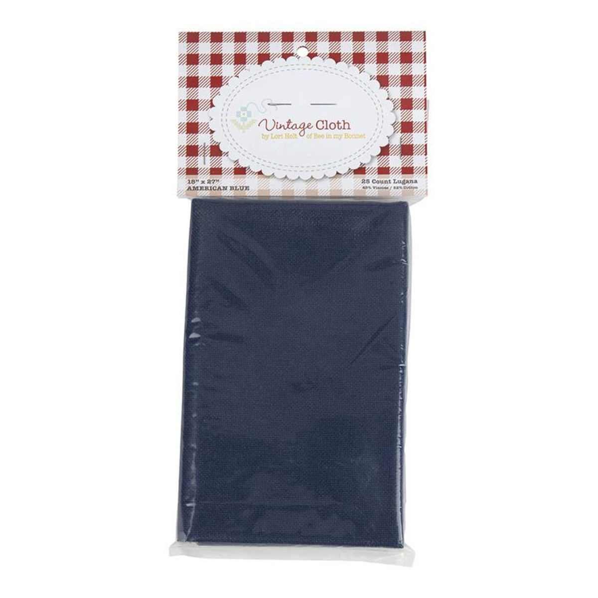 25 Ct. Vintage Cloth American Blue Lugana 18x27
