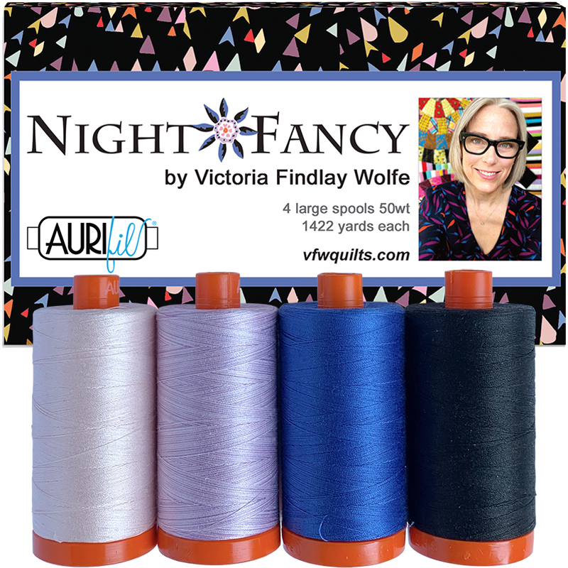 Night Fancy Aurifil Threads