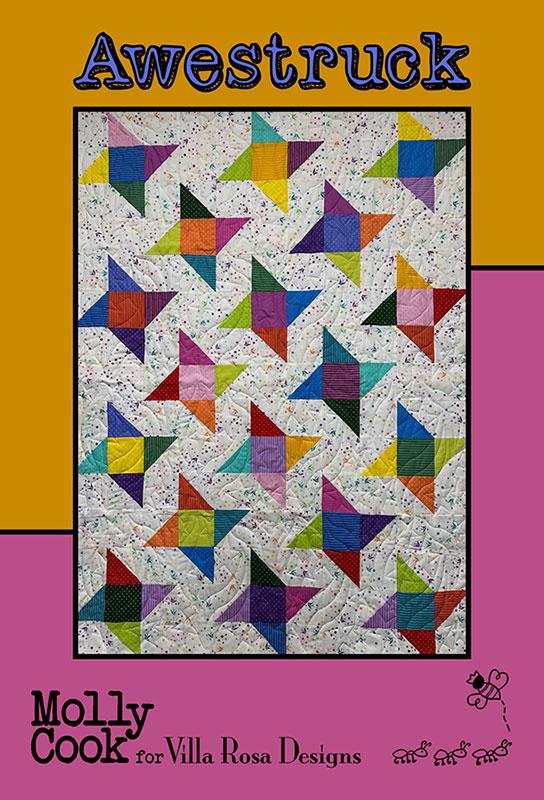 Awestruck - Quilt Pattern, zoomed in. Select this picture to zoom back out.