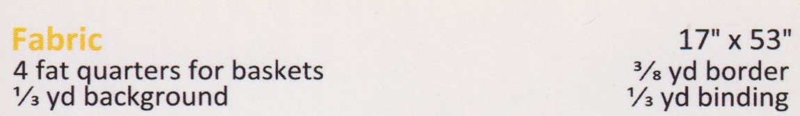 Baskets - Quilt Pattern