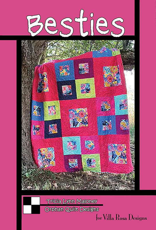Besties - Quilt Pattern, zoomed in. Select this picture to zoom back out.