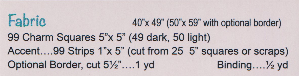 Split Charms - Quilt Pattern