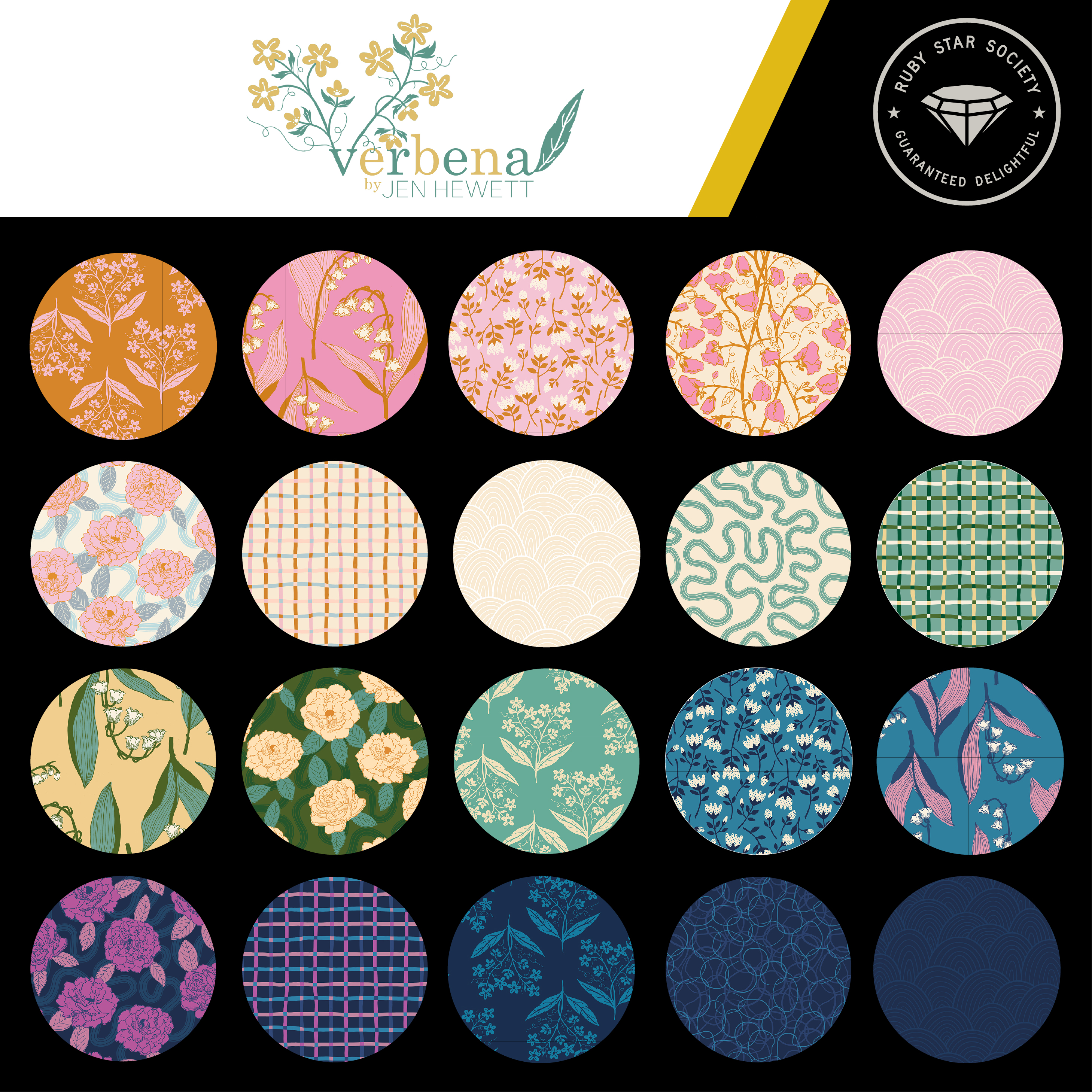 Lily Of The Valley Florals - Lily Valley Daisy - Fabric