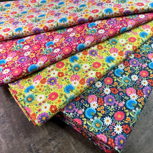 Vintage Soul Ditsy Floral - Rainbow - Quilt Fabric