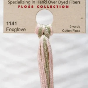 Weeks Dye Works - Foxglove #1141 Green & Cream