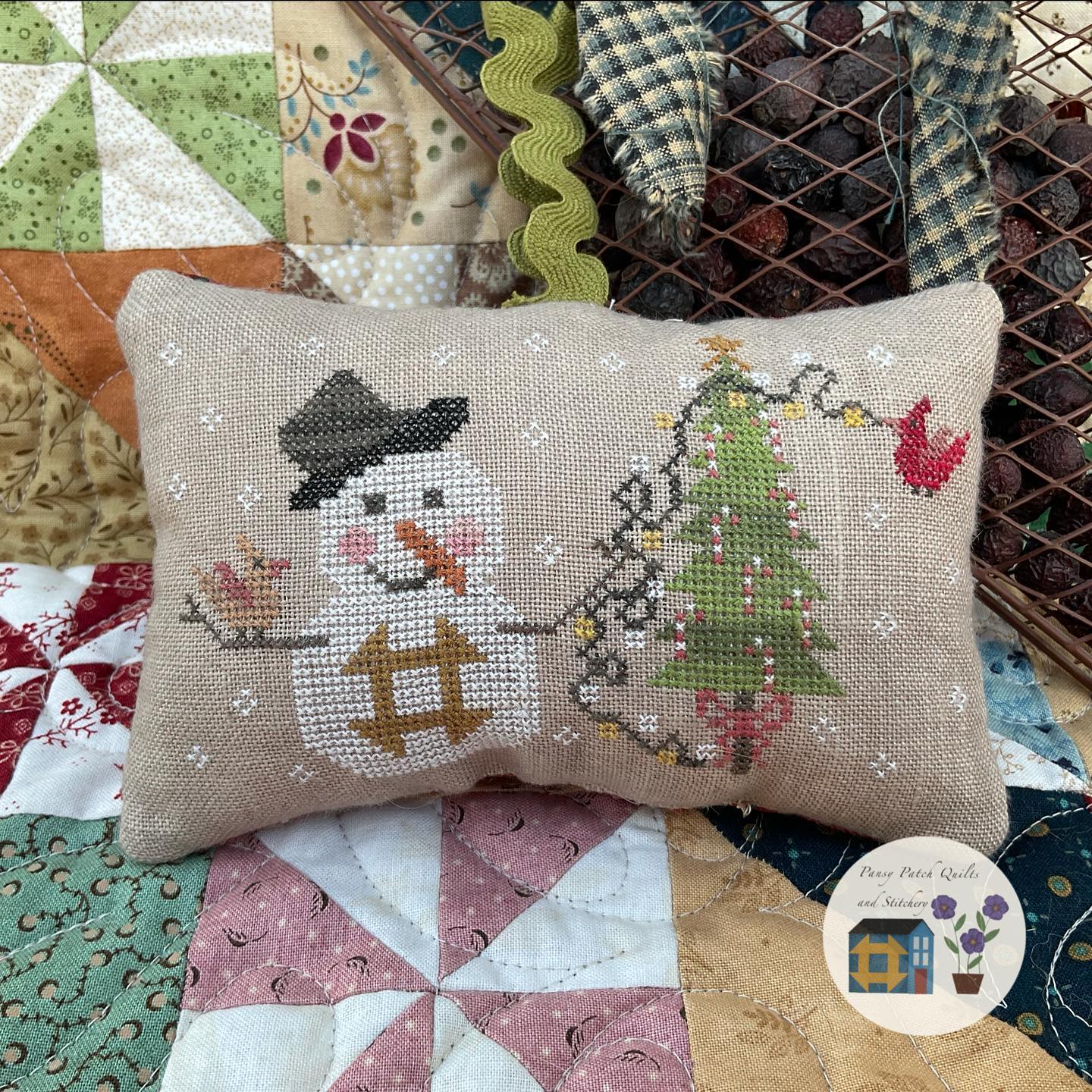 Trimming the Tree - Cross Stitch Pattern