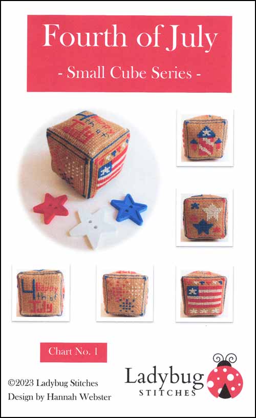 Fourth of July - Small Cube Series - Cross Stitch Pattern
