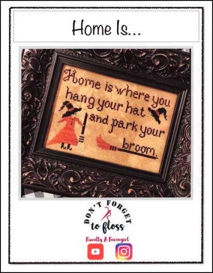 Home Is...- Halloween Cross Stitch Pattern