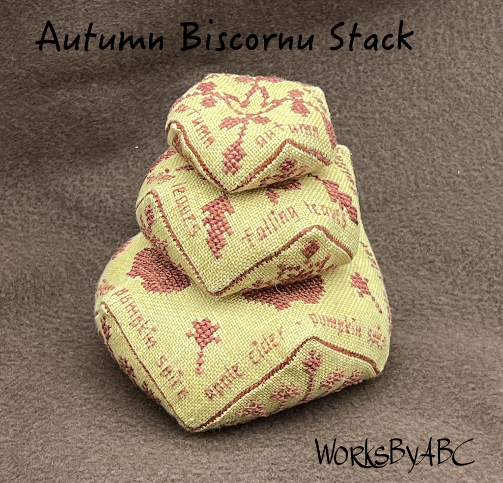 Autumn Biscornu Stack - Cross Stitch Pattern