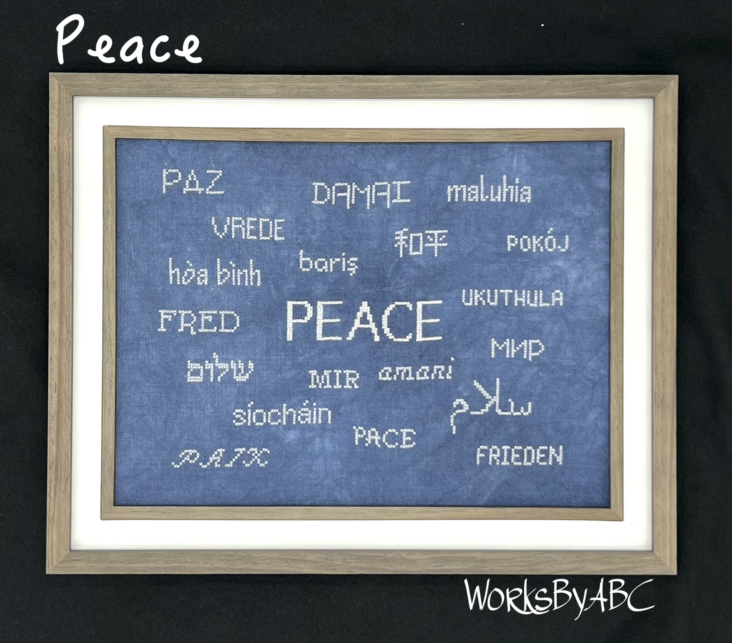 Peace - Cross Stitch Pattern